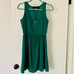 Green Dress w/ Keyhole Back